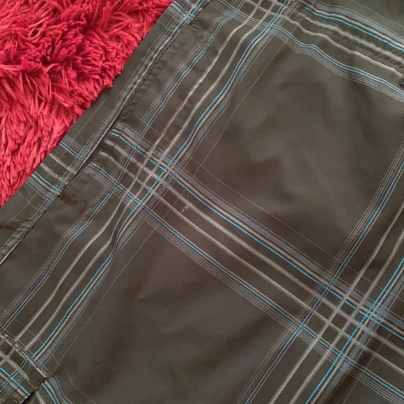 Ocean Current plaid black, grey, ice blue shorts - Picture 14 of 15
